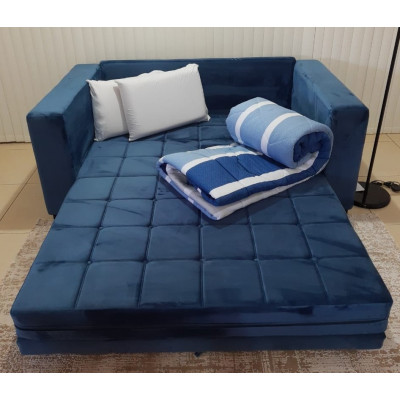 Sofá Cama 1.7 m retrátil + espuma de siliconada e fibra